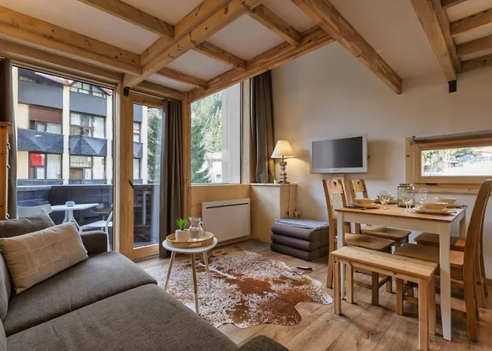 Roca Cosy Duplex Grands Montets Parking Transports Apartamento *